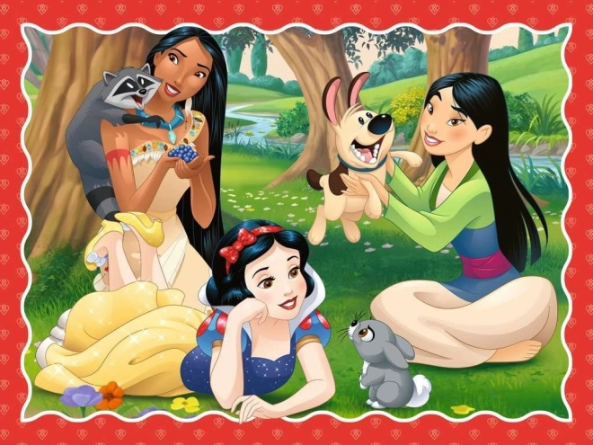 Puzzle principesse Disney 4 in 1