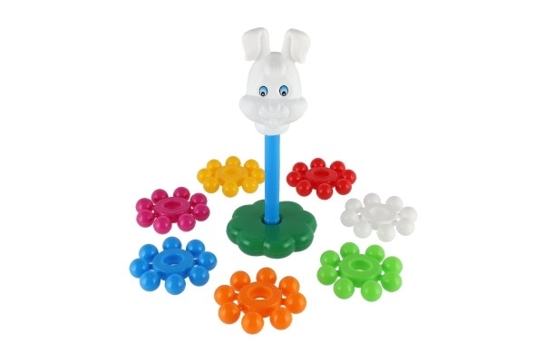 Piramide ad anelli in plastica 26cm per bambini