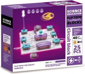 Kit di circuiti elettronici Electron Block – set educativo con 25 moduli