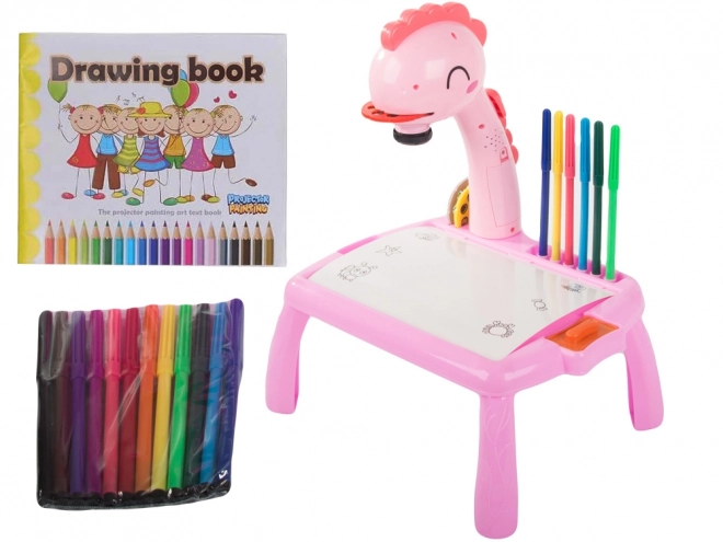 Tavolo da Disegno Didattico per Bambini con Proiettore