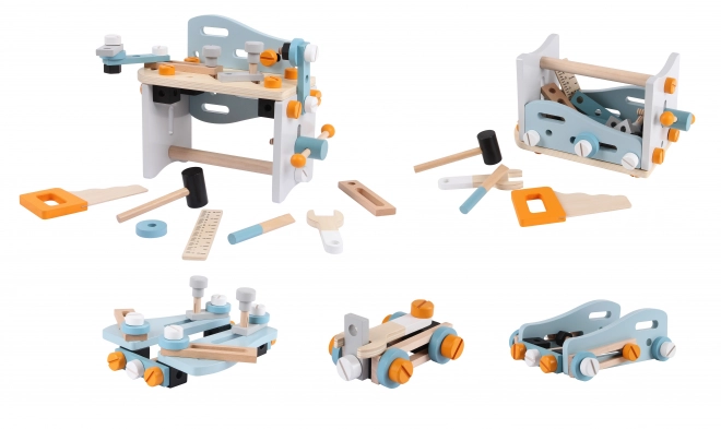 Set Costruzioni In Legno 52 Pezzi Ecotoys