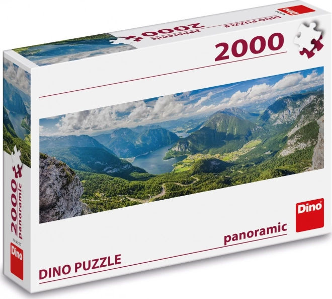 Puzzle panoramico vista sulle Alpi 2000 pezzi