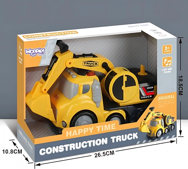 Escavatore City Truck con effetti di luce e suono