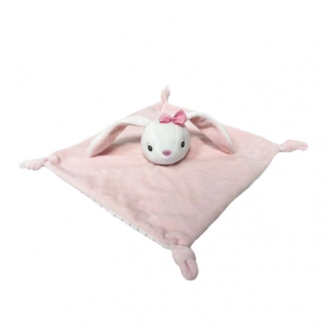 Morbido Peluche Coniglietto Miluś 25 cm Bianco e Rosa