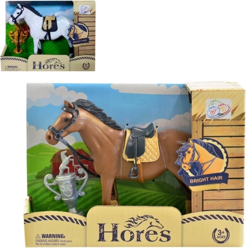 Cavallo con accessori 12 cm