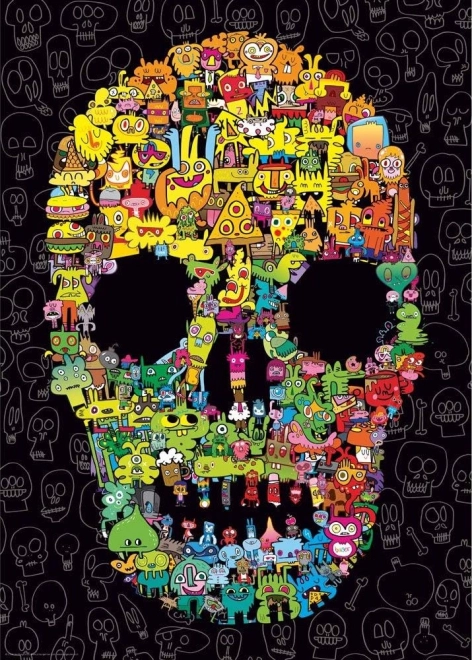 Puzzle HEYE doodle skull 1000 pezzi