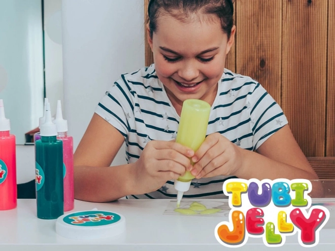 Set di Tubi Jelly 6 colori con piccolo acquario - Dinosauri