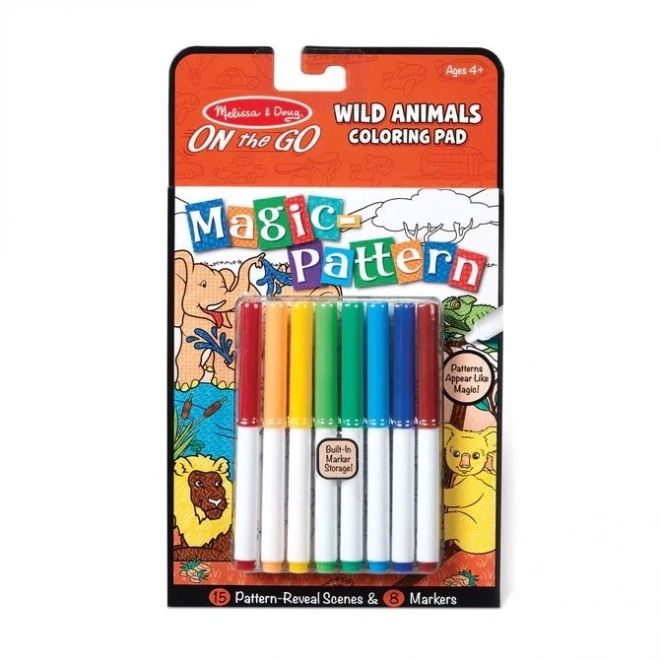 Magico libro da colorare Melissa & Doug - Animali Selvaggi