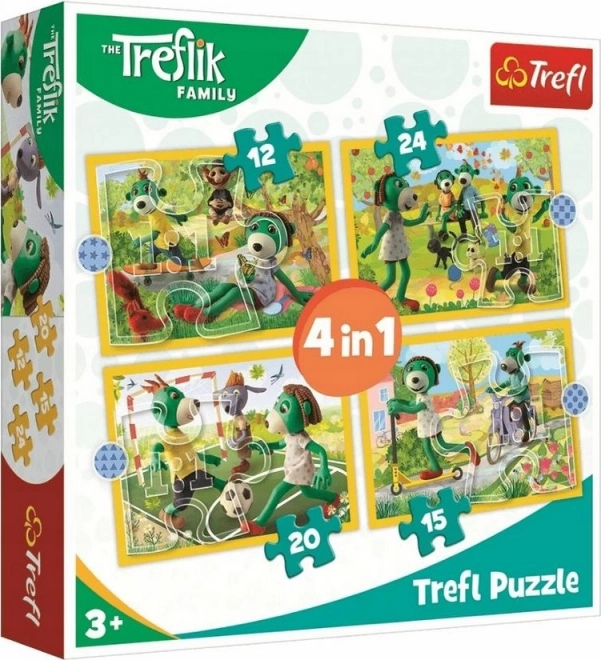 Puzzle 4 in 1 divertimento con i Treflik