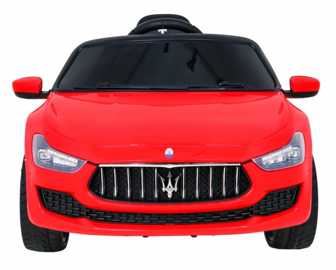 Maserati Ghibli batteria per bambini rosso + Telecomando + Avvio lento + EVA + MP3 USB + LED