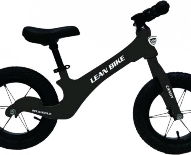 Bicicletta senza pedali Magnezio per bambini con telaio ultraleggero in magnesio nero