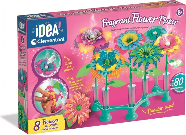 Clementoni laboratorio dei fiori – set creativo per creare fiori e bouquet