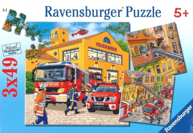 Puzzle Vigili del Fuoco 3x49 Pezzi