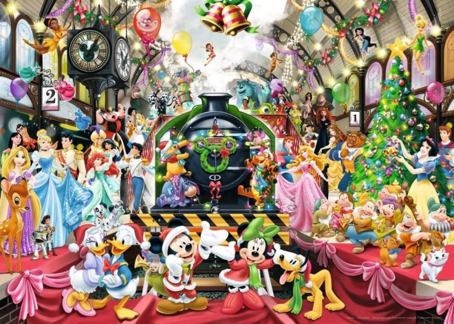 Puzzle Disney Natale Tutti a Bordo 1000 Pezzi Ravensburger