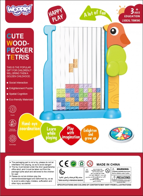 Gioco educativo Woopie Tetris blocchi colorati