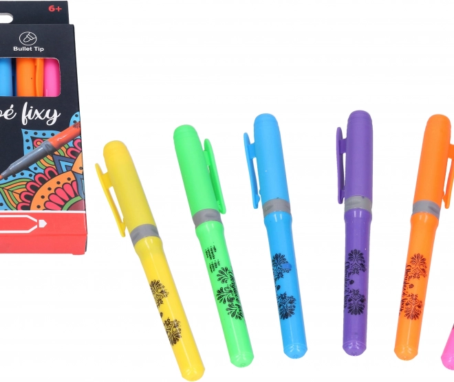 Pennarelli acrilici set 6 colori