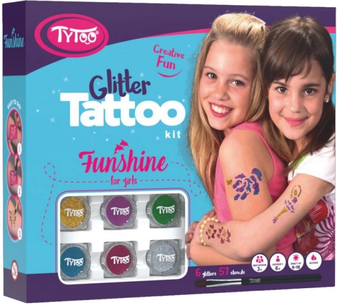 Tytoo set tatuaggi glitter per bambine