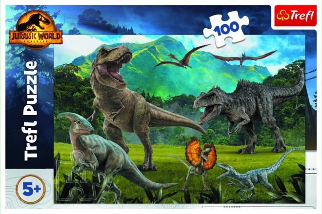 Puzzle 100 pezzi dinosauri Jurassic Park