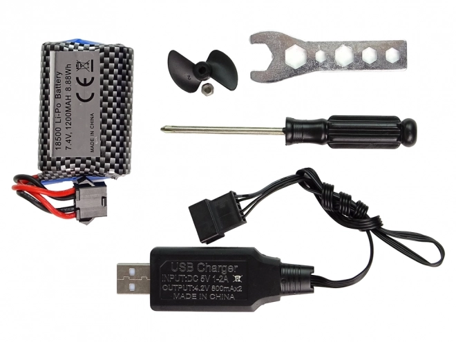 Moto ad alta velocità R/C 2,4G rossa
