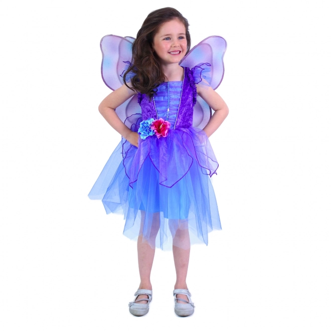 Costume Bambina Fata Viola con Ali