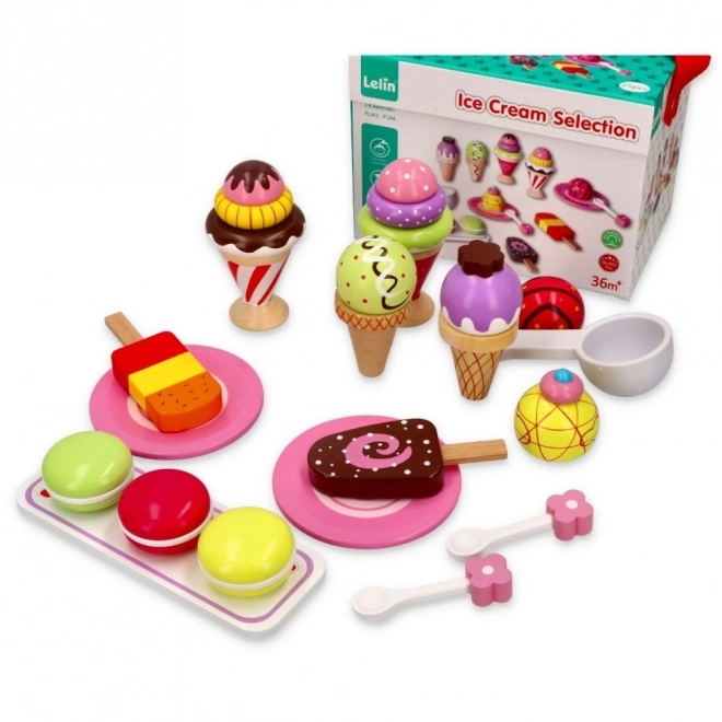 Set di Gelati in Legno per Bambini