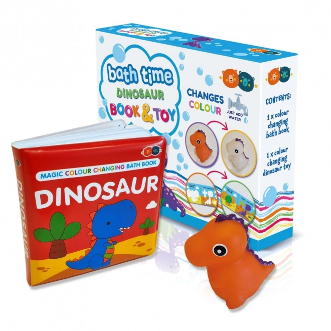 Libro interattivo con dinosauro cambia colore