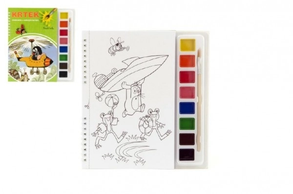 Libro da Colorare con il Piccolo Talpa e Acquerelli