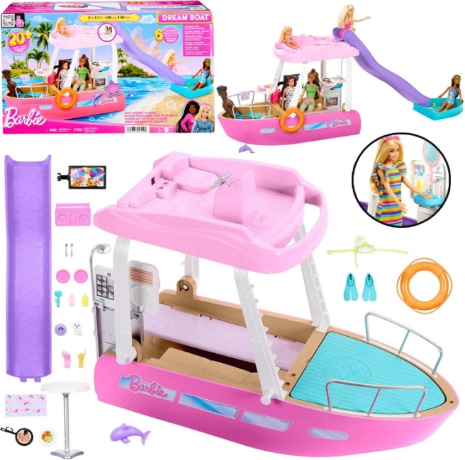 Barbie lussuoso motoscafo con trasformazione e accessori