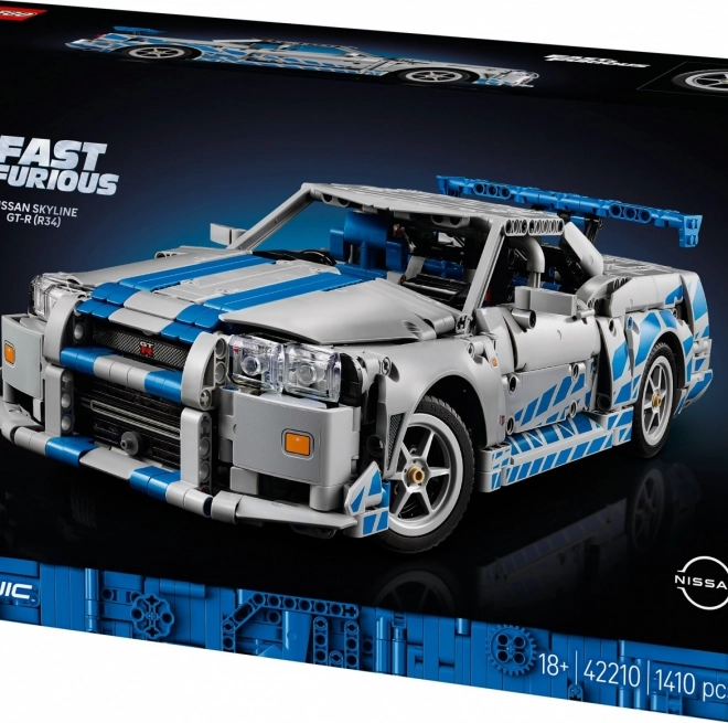 Mattoncini Technic Nissan Skyline GT-R dal film Fast & Furious
