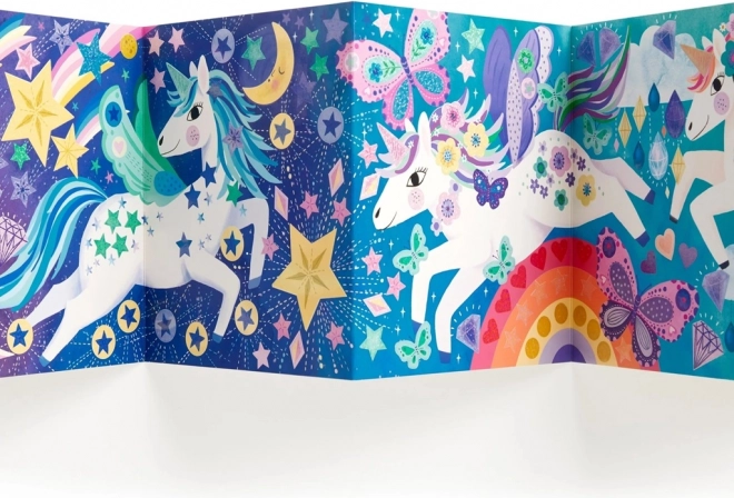 Set di adesivi scintillanti con Unicorni Magici