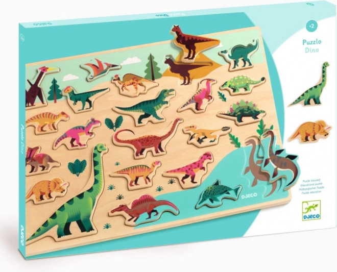 Puzzle in legno Dino