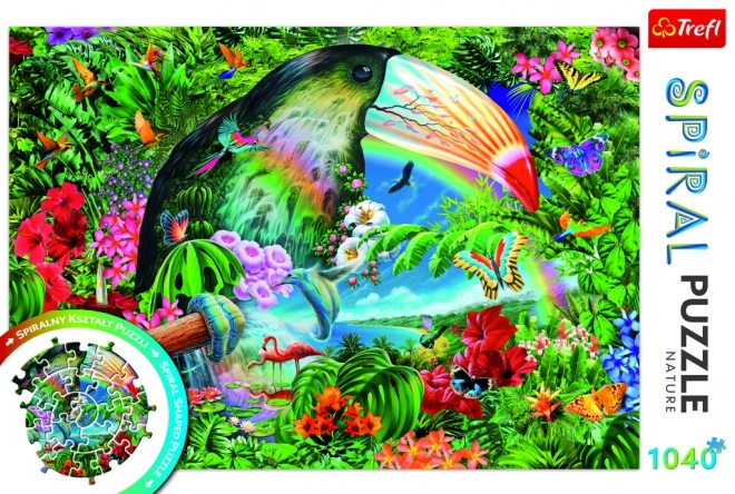 Puzzle a spirale Animali tropicali 1040 pezzi