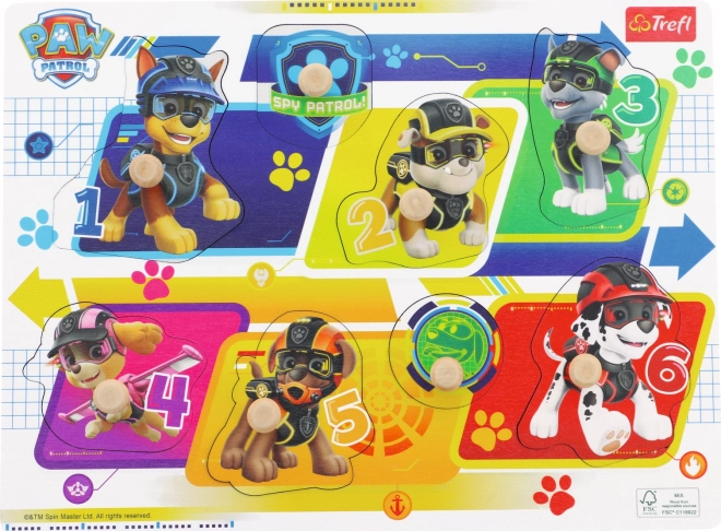 Puzzle in legno PAW Patrol: Spie