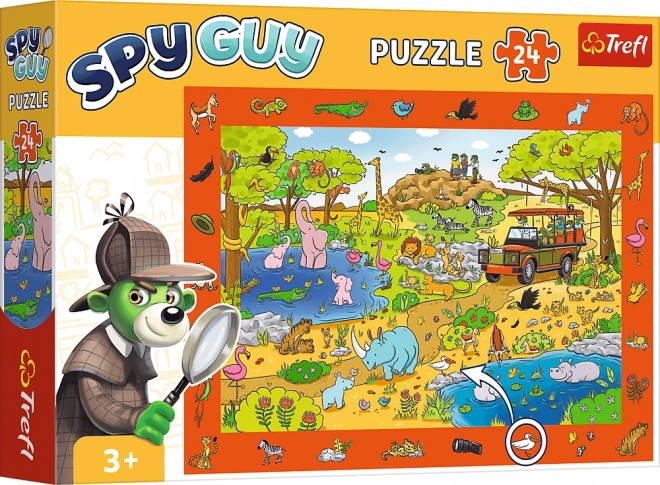 Puzzle 24 pezzi osservativi - Spy Guy Safari