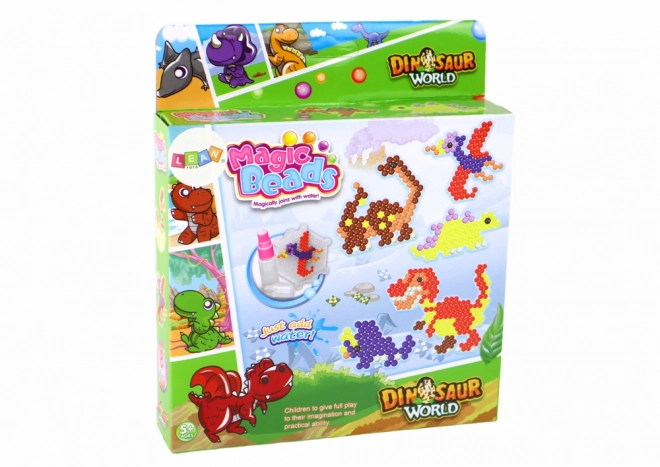 Set di perline magiche ad acqua 8 colori dinosauri