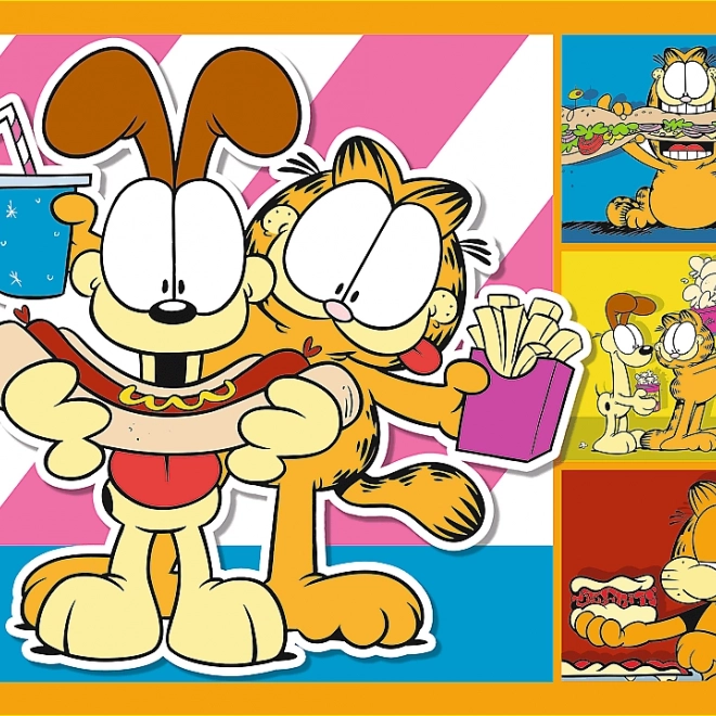 Puzzle TREFL Garfield ama le lasagne 4in1