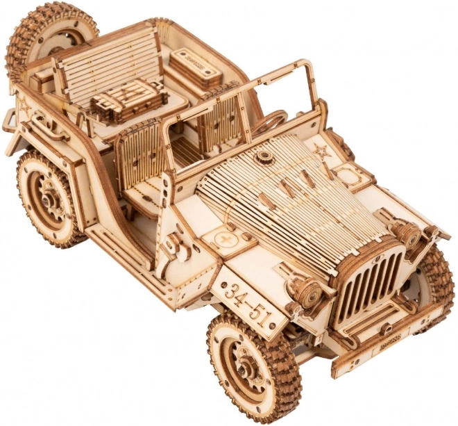 Puzzle 3D in legno Jeep Militare anni '40