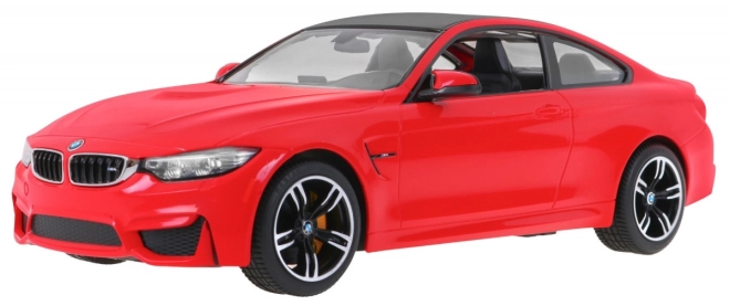 Auto telecomandato BMW M4 Coupé bianco in scala 1:14 di Rastar – Rosso