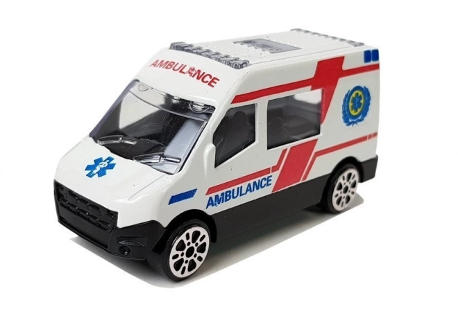 Set di Veicoli Ambulanza 1:64 6 Pezzi