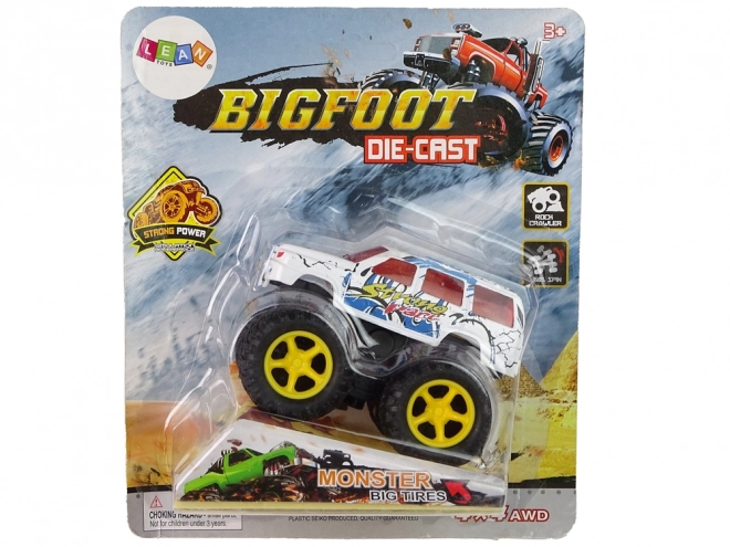 Macchina giocattolo Monster Truck con gomme in gomma e rampa