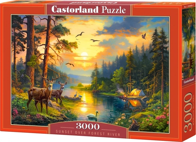 Puzzle Castorland Tramonto sul Fiume 3000 Pezzi