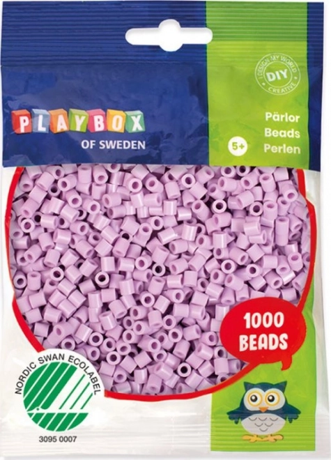 Perline da stirare pastello viola PLAYBOX 1000 pezzi