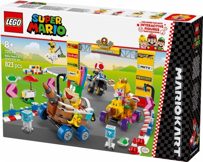 lego super mario baby peach e gran premio