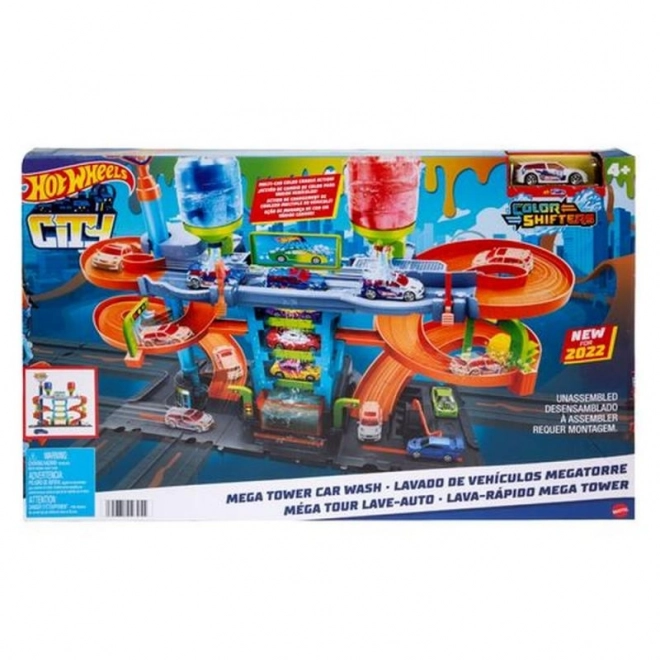 Mega autolavaggio a spirale Hot Wheels City