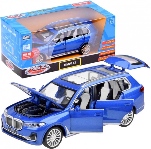 modellino in metallo SUV BMW X7 1:32 con luci e suoni