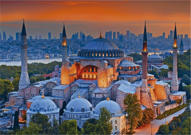 Puzzle La Moschea Blu di Istanbul 1000 Pezzi