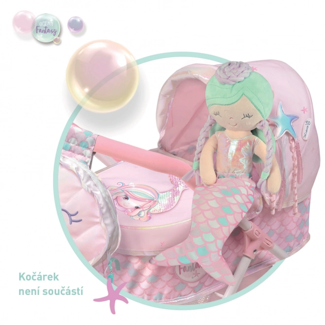 Bambola di Peluche 2 in 1 OCEAN FANTASY con Culletta