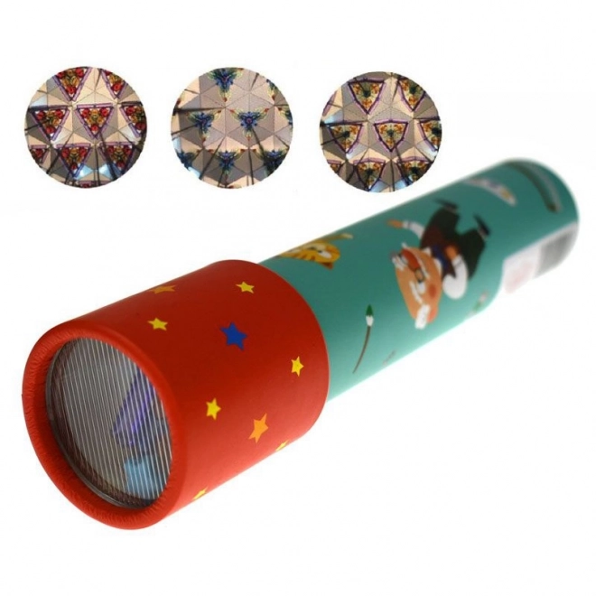 Kaleidoscopio colorato per bambini con personaggi e animali