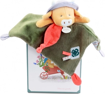 Set regalo Doudou Morbido Coccola Mucca Aneth 27 cm