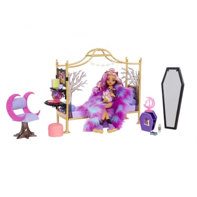 Mobili Cameretta di Monster High Clawdeen Wolf con Accessori